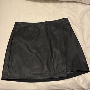 Abercrombie Faux Leather Wrap Mini